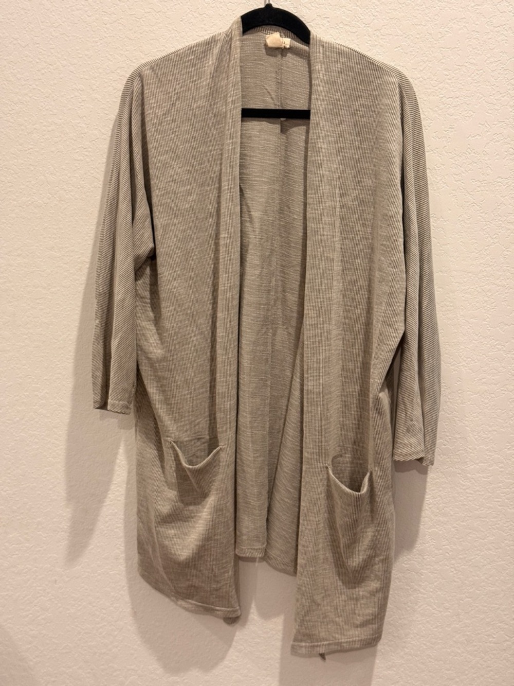 DONNI.‎ Light Gray Open-Front Women's Cardigan